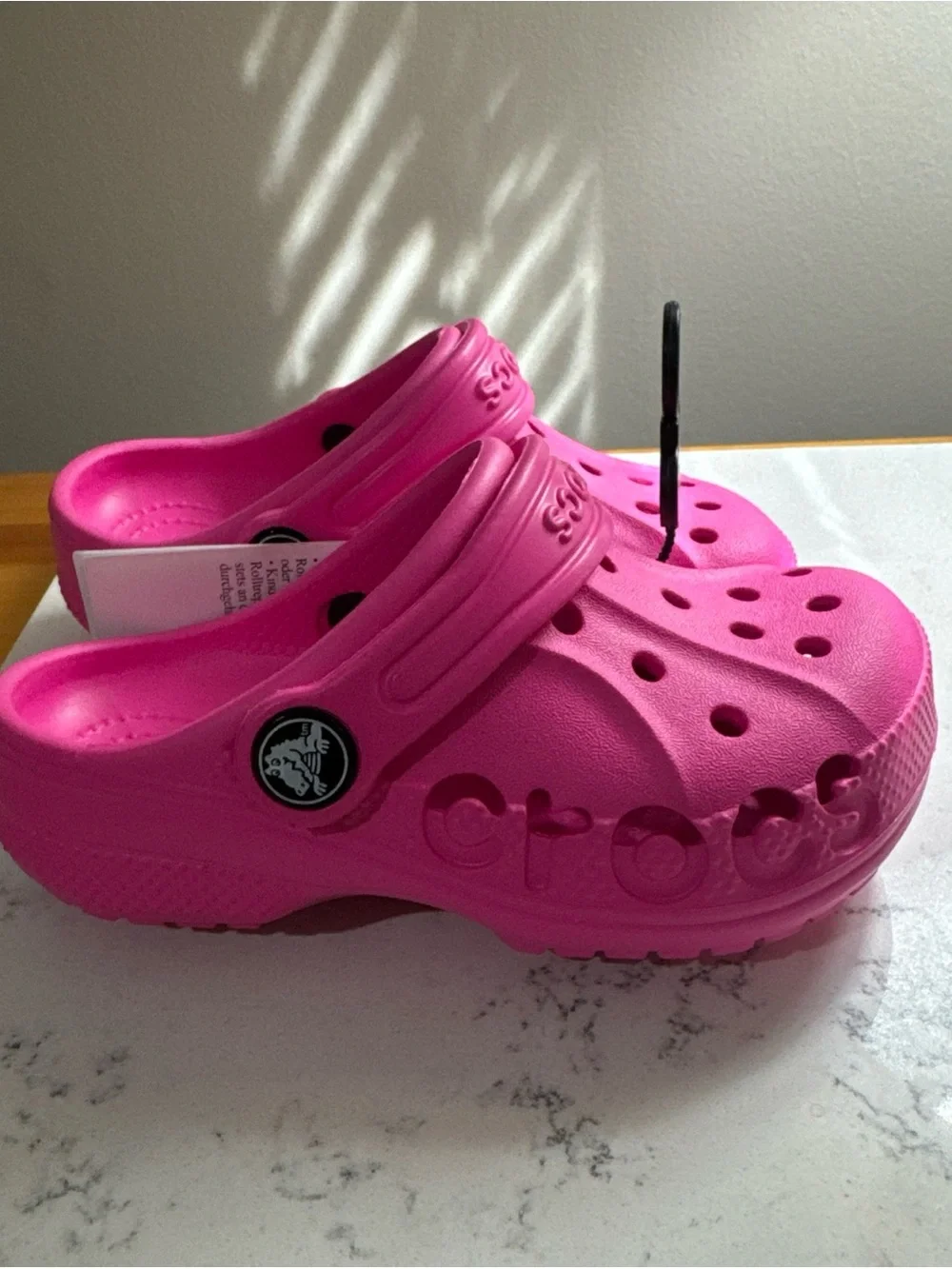 Crocs Kids Pink Baya Clogs - C9 US Size